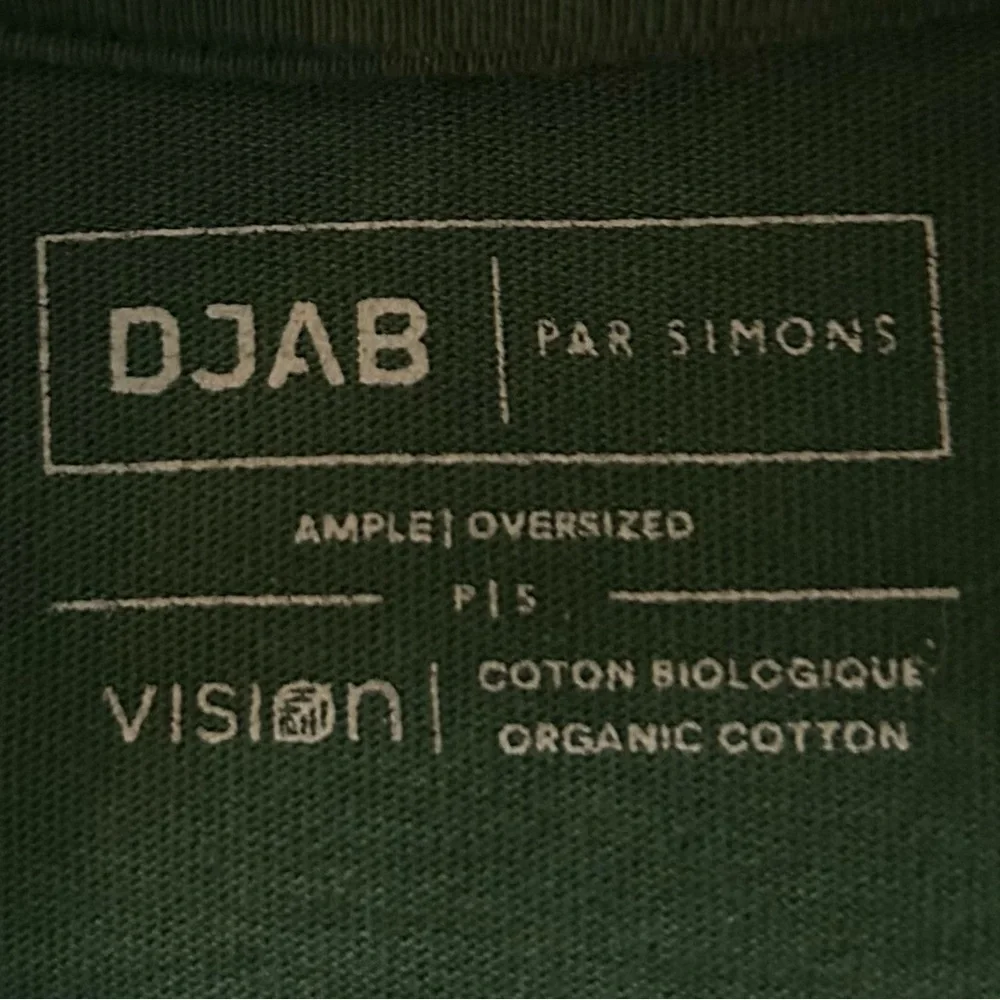 DJAB (Simons) Forest Green Oversized Organic Cotton Tee Men’s Medium - Picture 4 of 5